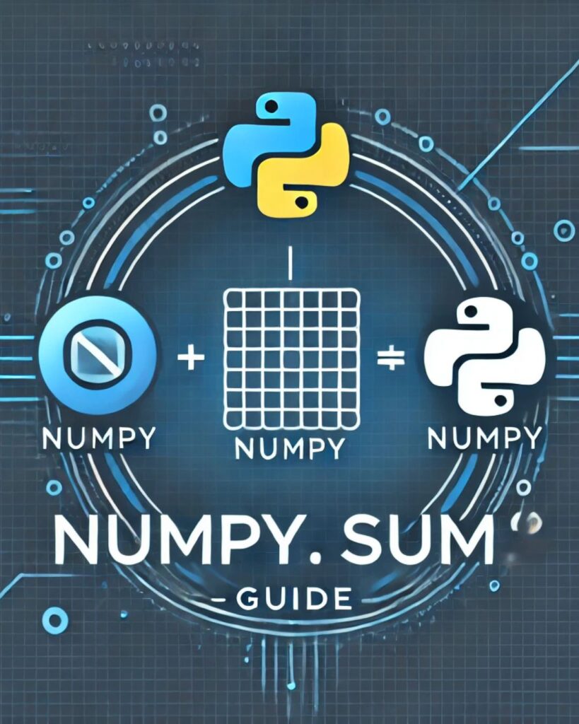 numpy.sum() in Python